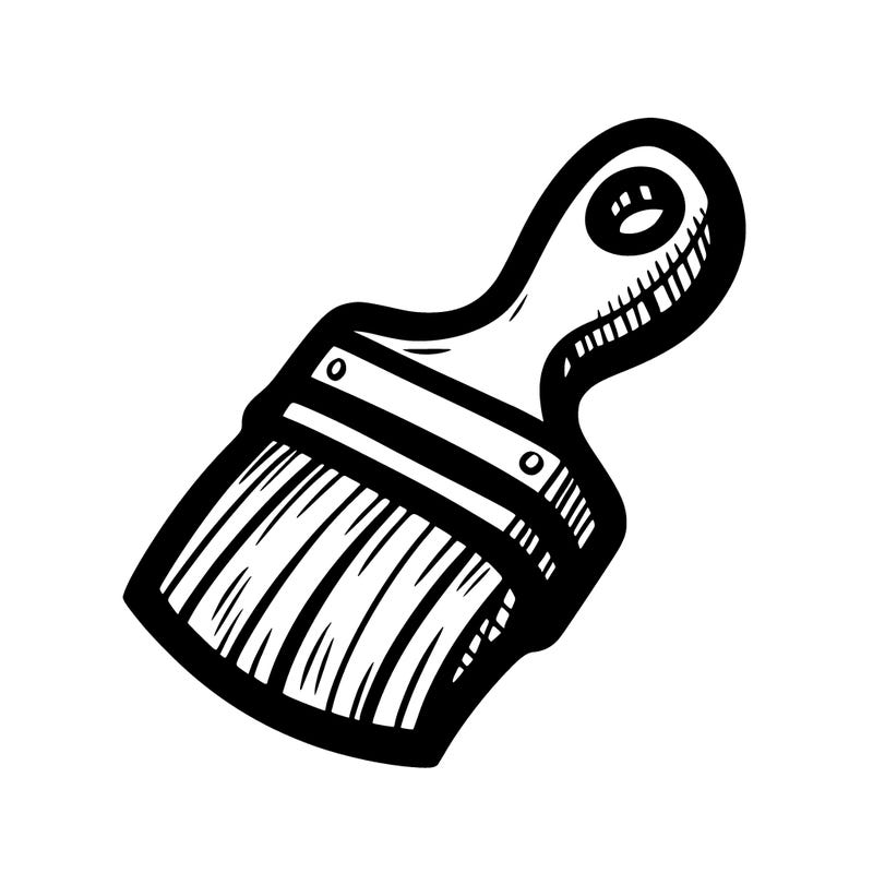 small paintbrush outline