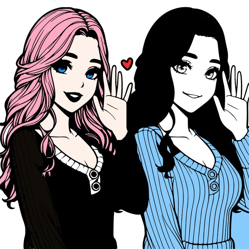 realistic pretty girl waving at her friend