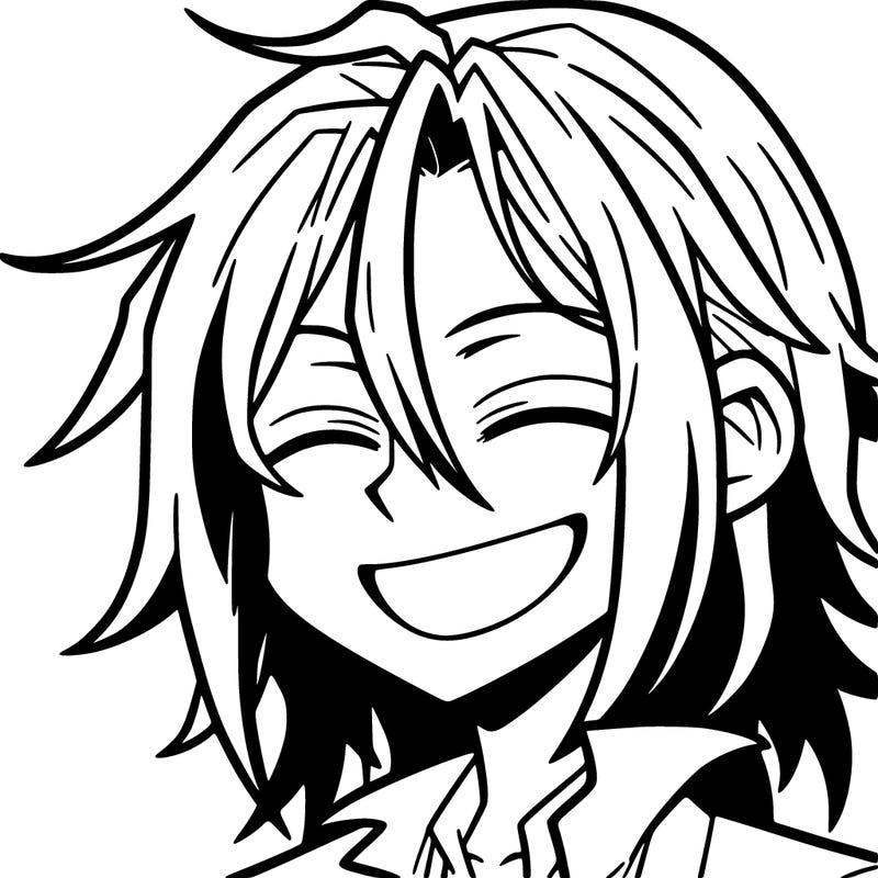 hot anime boy with long ish hair with agrin