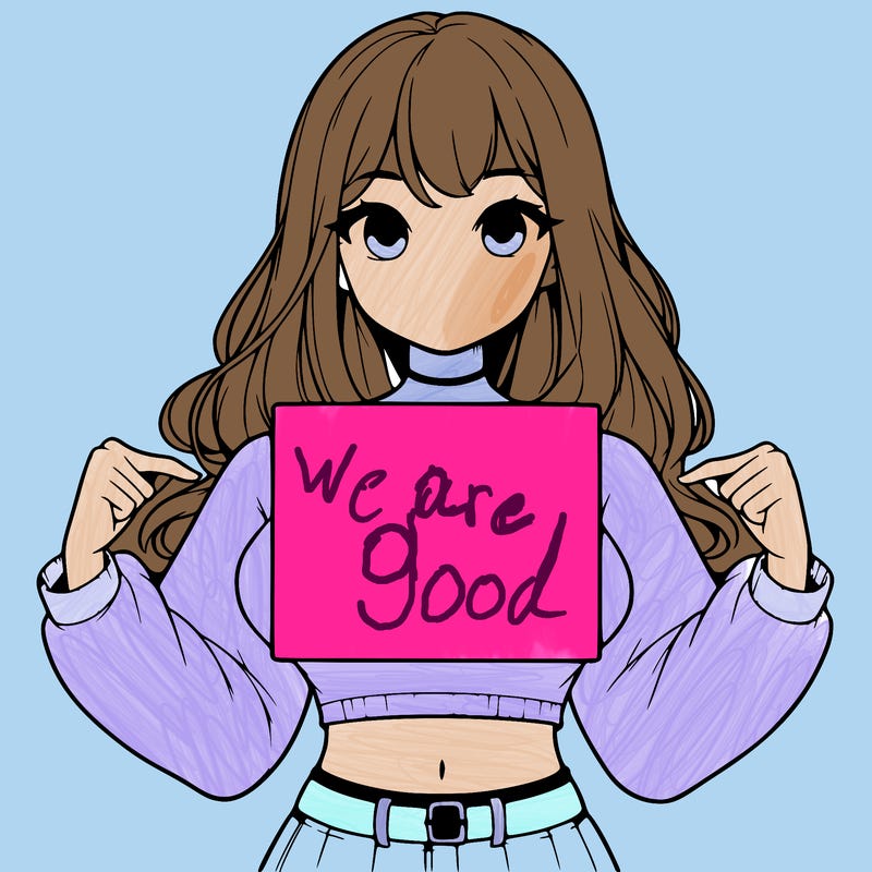 girl holding a blank sign in a long sleeve crop top