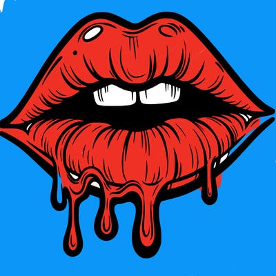 lips that look realistic and drip