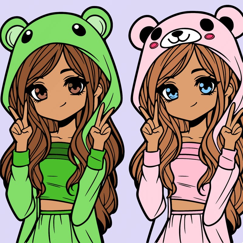 teen girl in animal costume