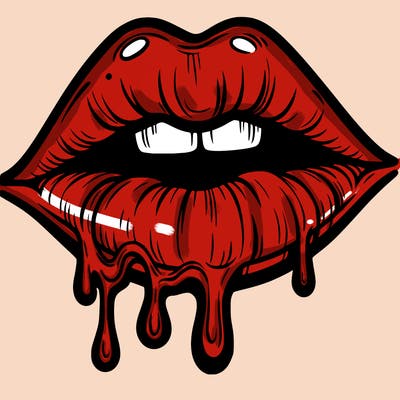 lips that look realistic and drip