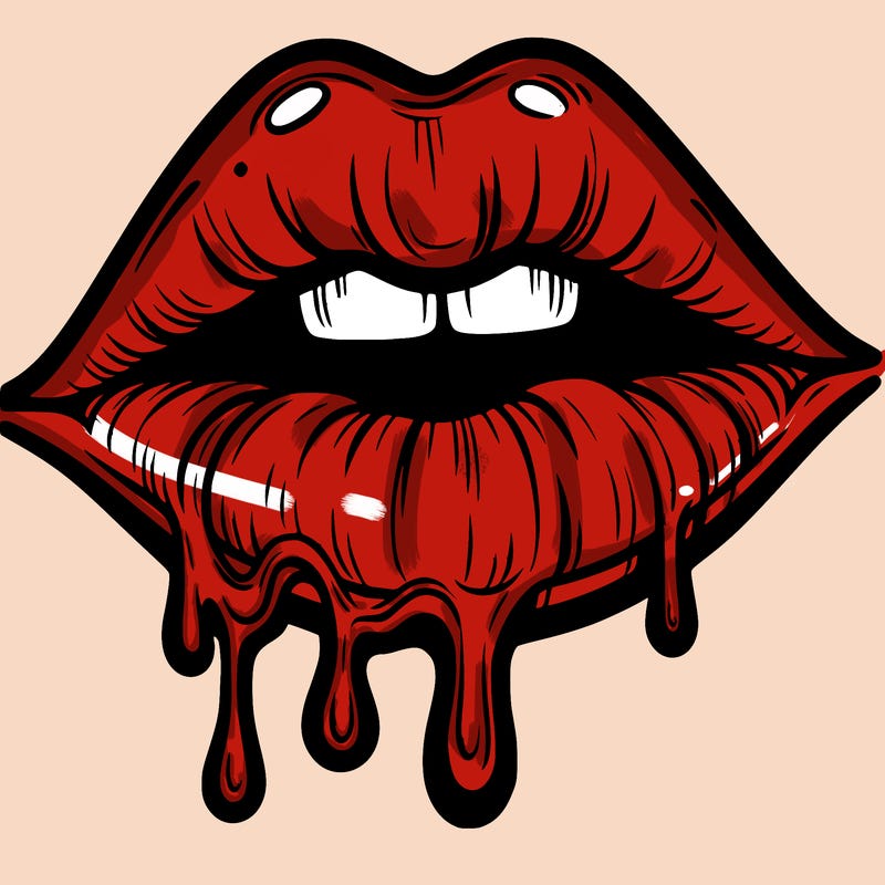 lips that look realistic and drip
