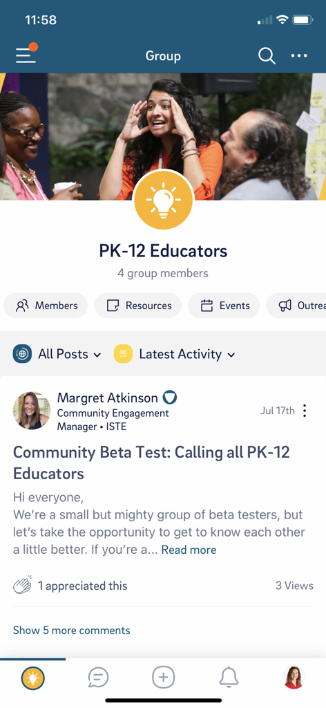 Connect (ASCD+ISTE) - A group discussion board for PK-12 educators in the Connect mobile app