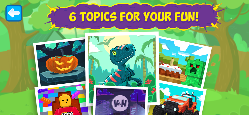 Vlad & Niki Cooking Pizza Game - A selection of six fun game themes in the Vlad and Niki cooking pizza game including dinosaurs, cars, and superheroes.