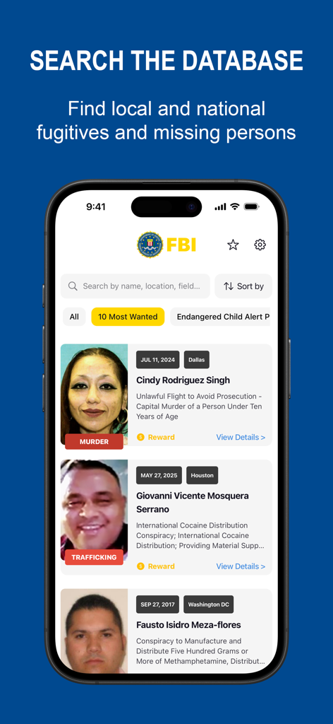 FBI Wanted - Reference App | MWM
