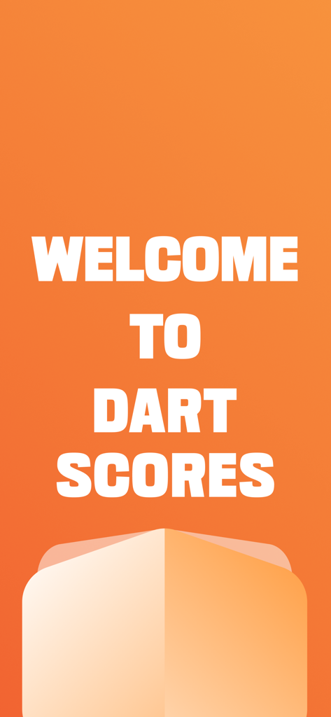 Dart Scores - 다트 점수 모바일 앱 환영 화면