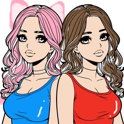 realistic twin sisters