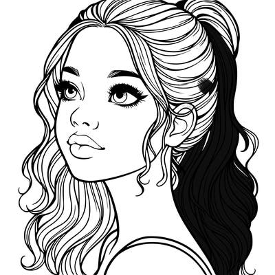 beautiful realistic girl