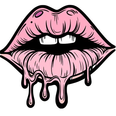 lips that look realistic and drip