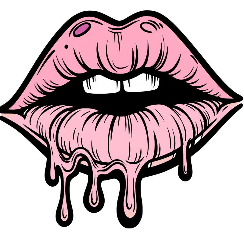 lips that look realistic and drip
