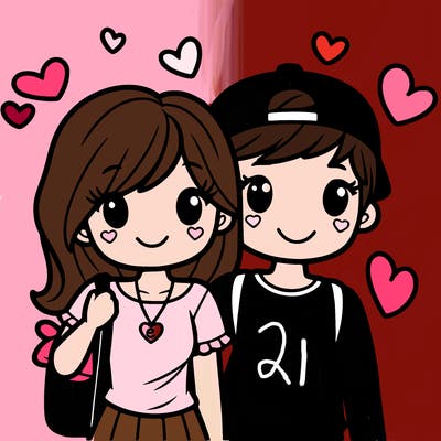 bf and gf on valentine’s day