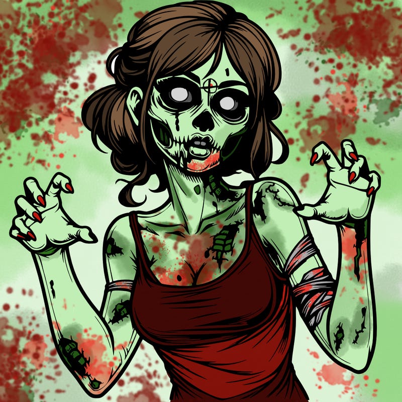 realistic zombie girl