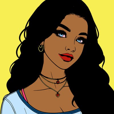detailed realistic girl