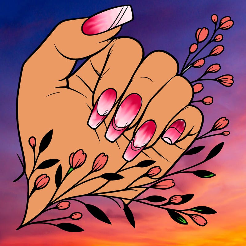 nails with french tip