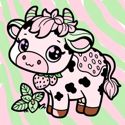 strawberry cow
