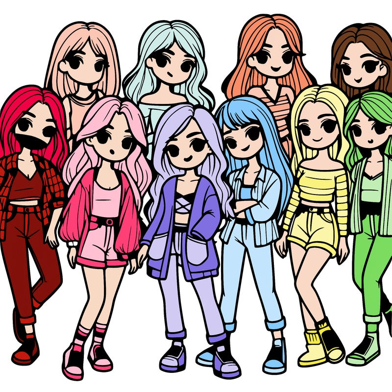 group of girls