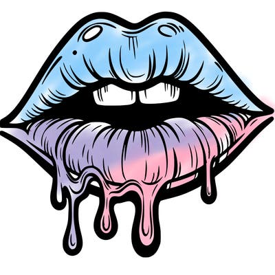 lips that look realistic and drip