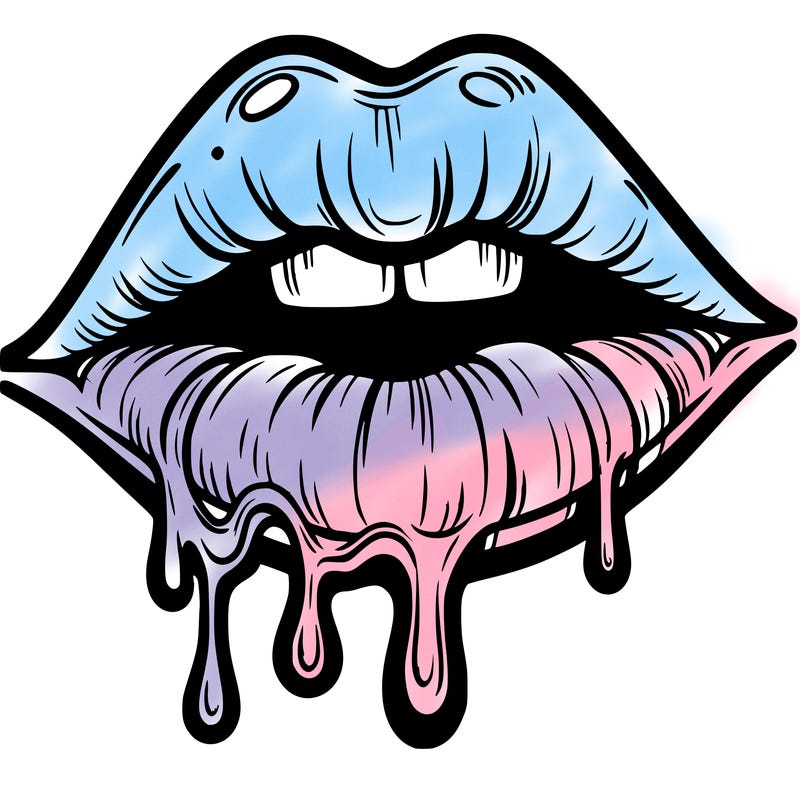 lips that look realistic and drip