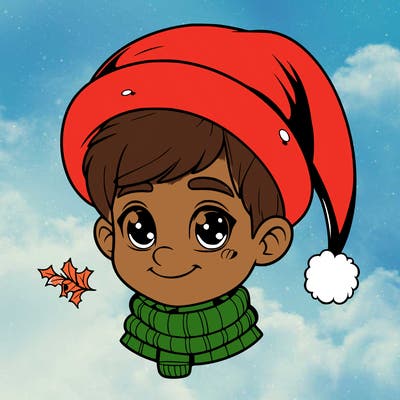 realistic christmas boy