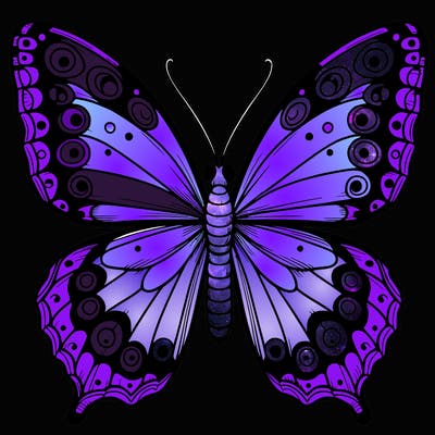 realistic butterfly