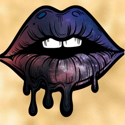 lips that look realistic and drip