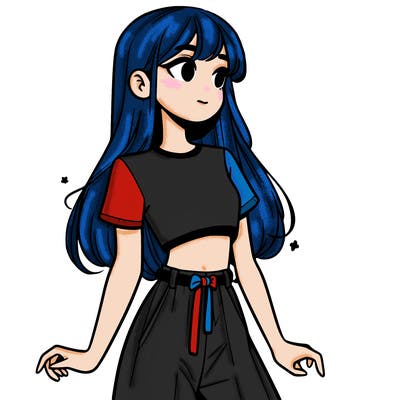 girl in a cute crop top