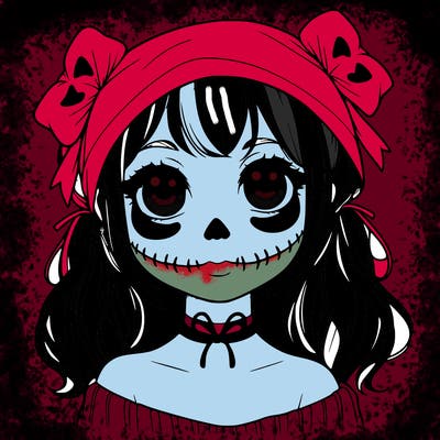 realistic girl halloween