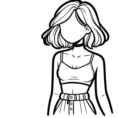 girl with crop top