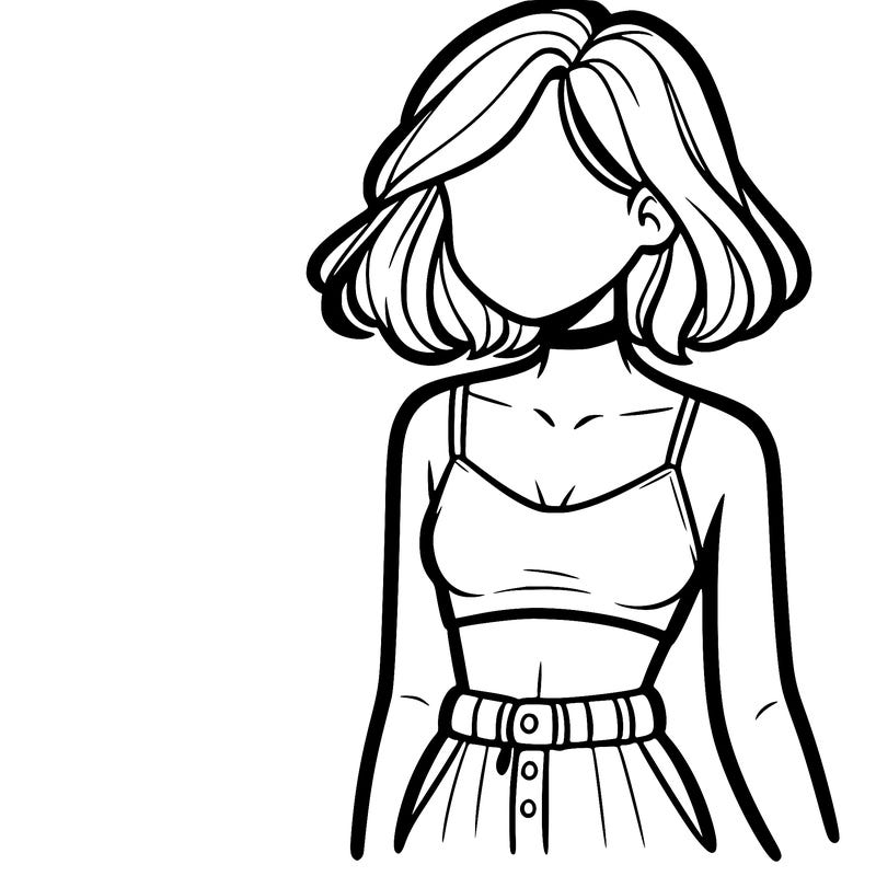 girl with crop top