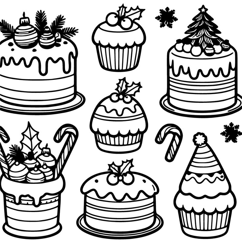 christmas cakes