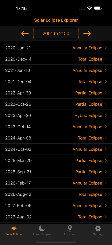 Eclipse Map: 5000 years | Track Solar & Lunar Eclipses Globally