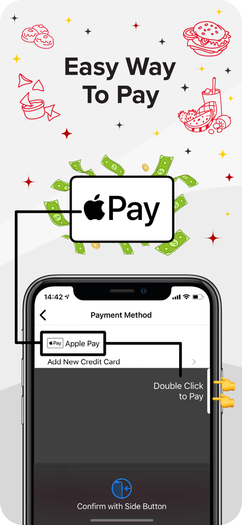 352 Delivery app Apple Pay payment screen