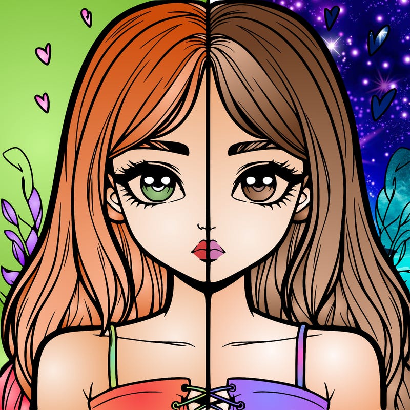 realistic girl split