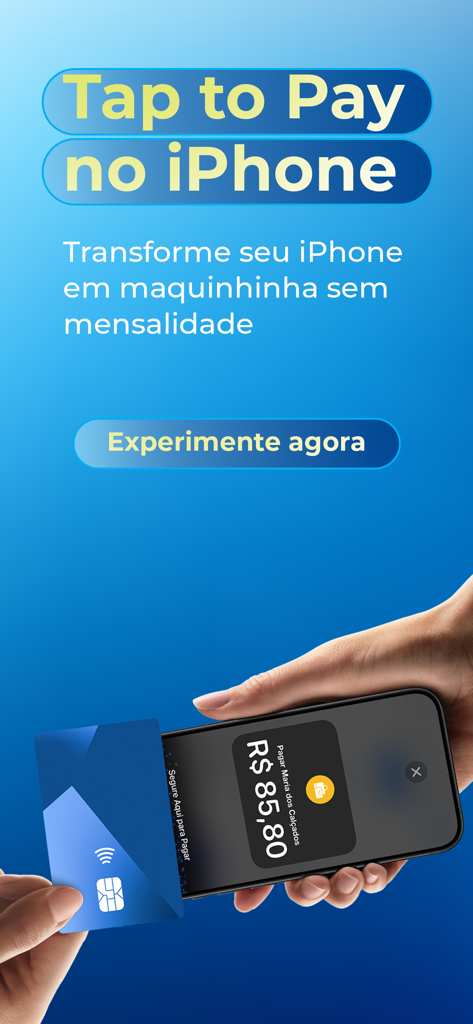 Cielo Tap to Pay 기능을 사용하여 iPhone에서 신용카드 결제를 수락하는 사람