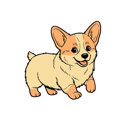 the cutest little corgi