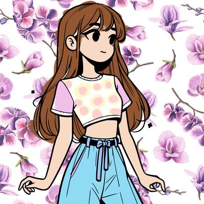 girl in a cute crop top