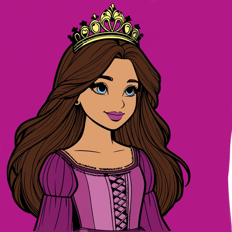 a realistic medieval princess with a tiara
