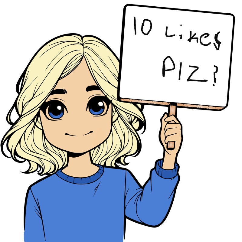 realistic girl holding up a sign