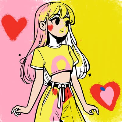 girl in a cute crop top