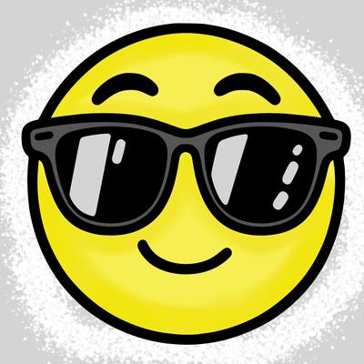 emoji with sunglasses