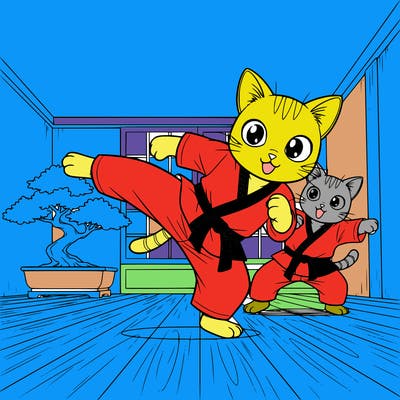 kitten karate
