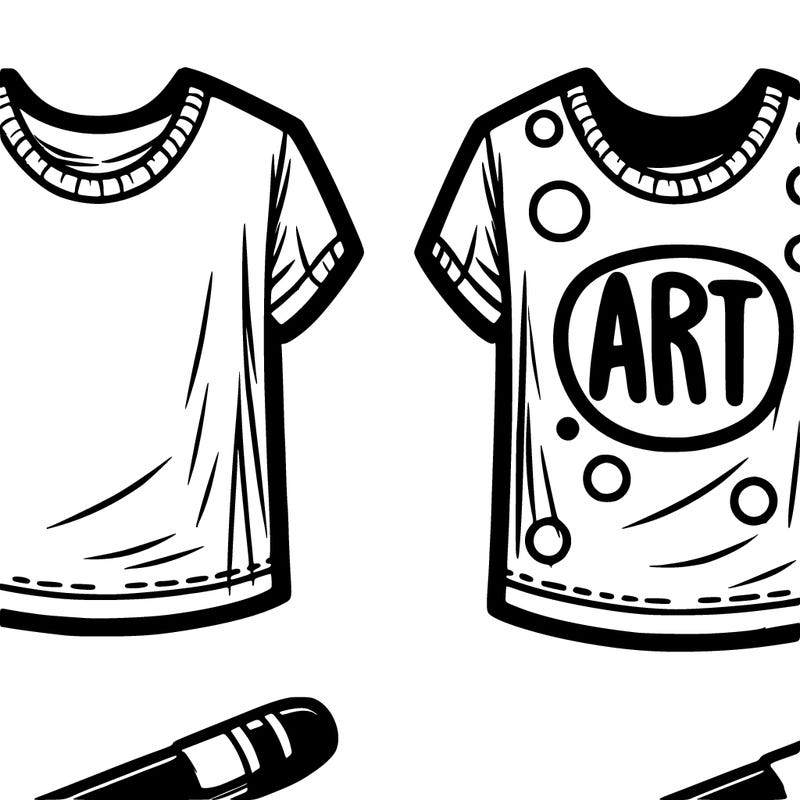 t-shirt with a word on it that says art