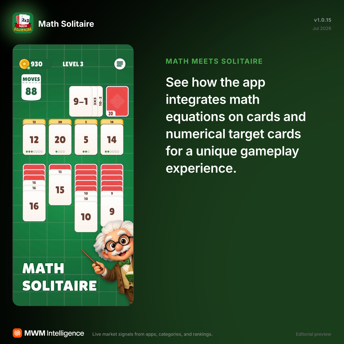 Math Solitaire - Games App | MWM