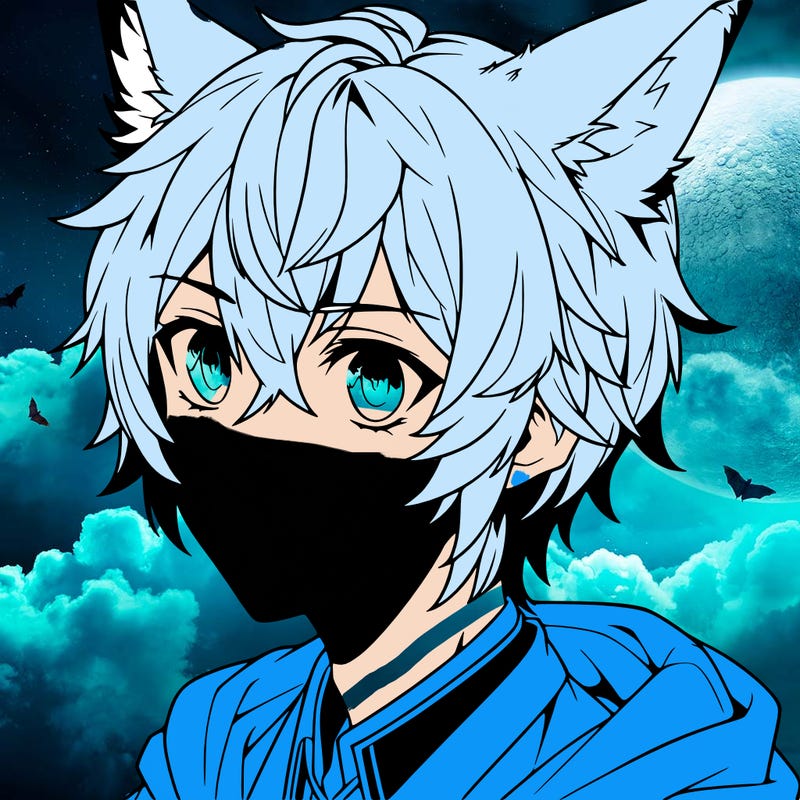anime boy with wolf ears