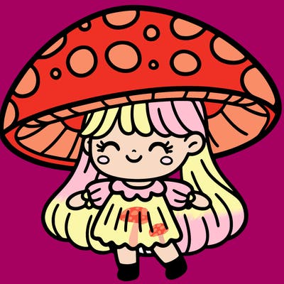 mushroom girl