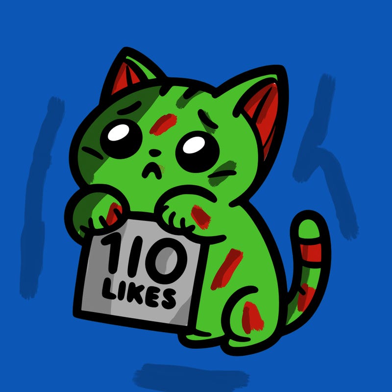 a cat begging for 10 likes