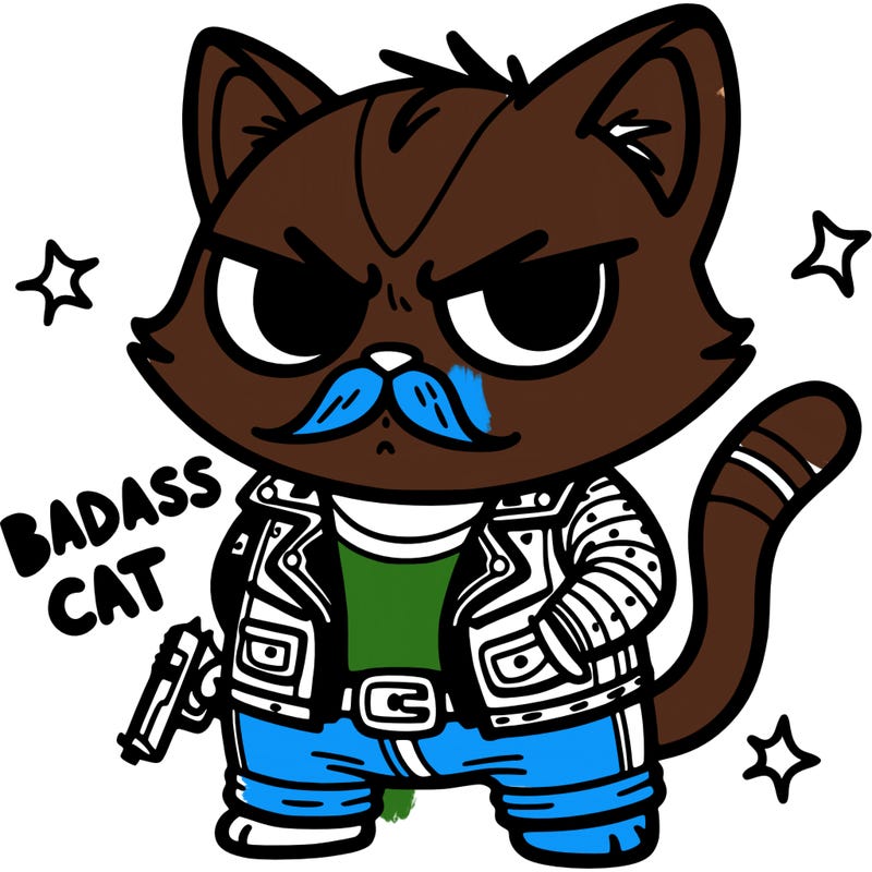 badass cat