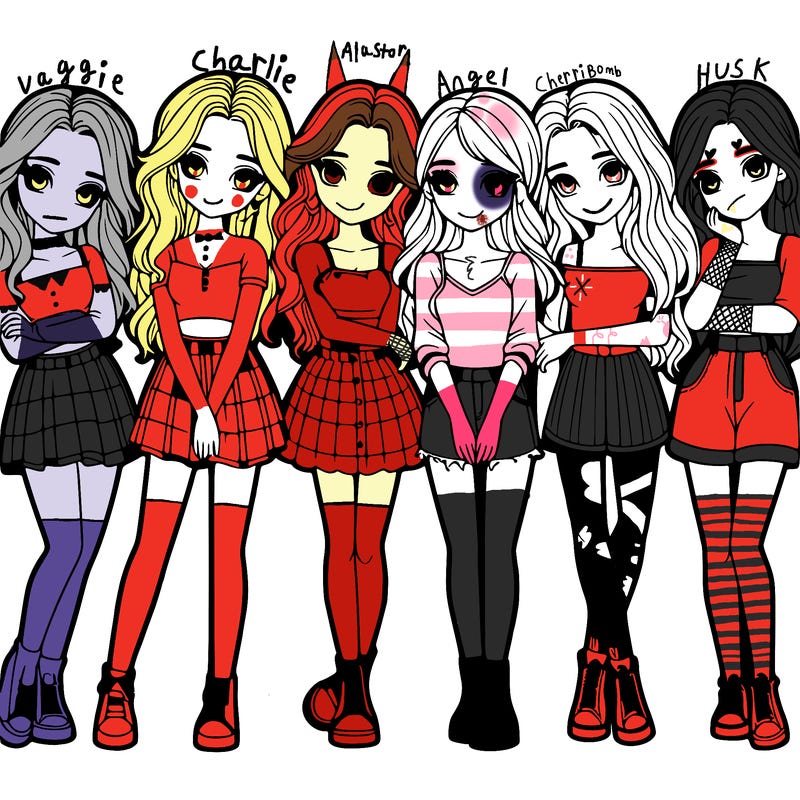 a group of girls realistic